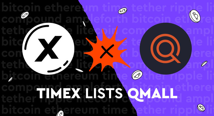 Illustration, TimeX lists QMALL token
