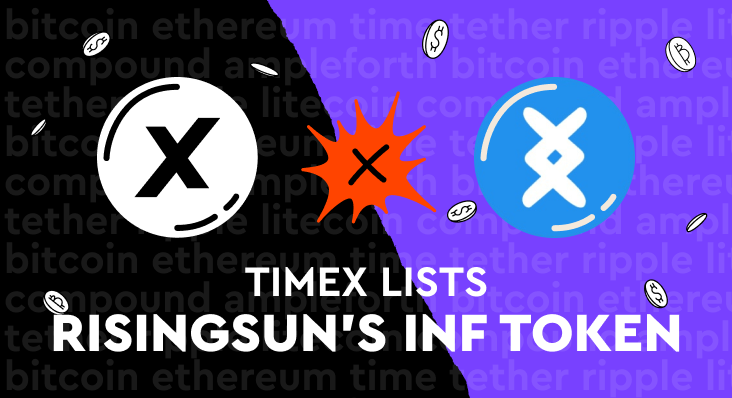Illustration, TimeX lists RisingSun's INF token