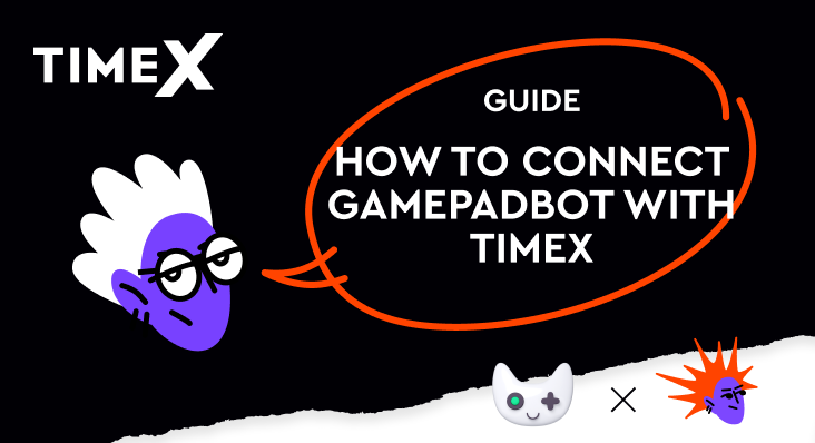 Illustration, How To Connect GamepadBot With TimeX